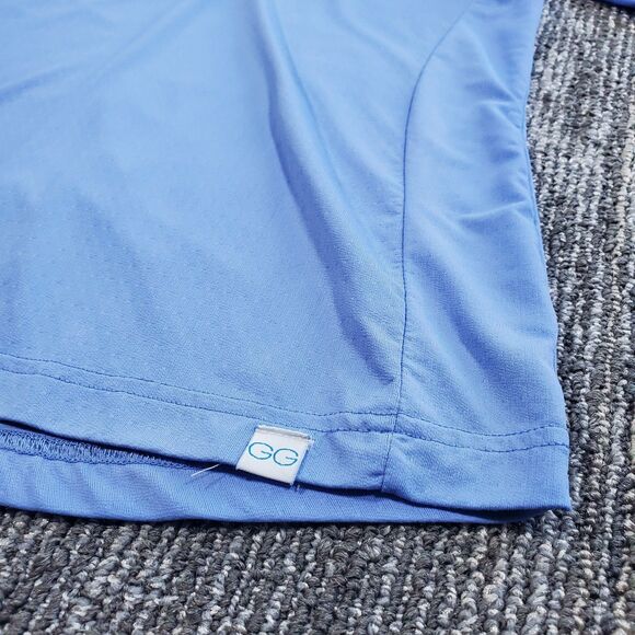 GG Blue Luxe Sport Women's Long Sleeve Blue Golf Tennis Qtr Zip Top Active - Picture 6 of 13